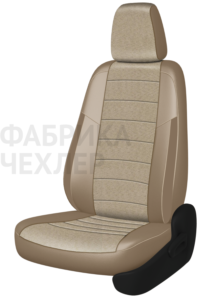 Авточехлы на SKODA SUPERB II  2008-2015  B6 седан Active, Ambition.  Задняя спин. 40/60, сид. единое, зад подлок., 5 подгол. +2 надкрыльника (БЖАБЖ)