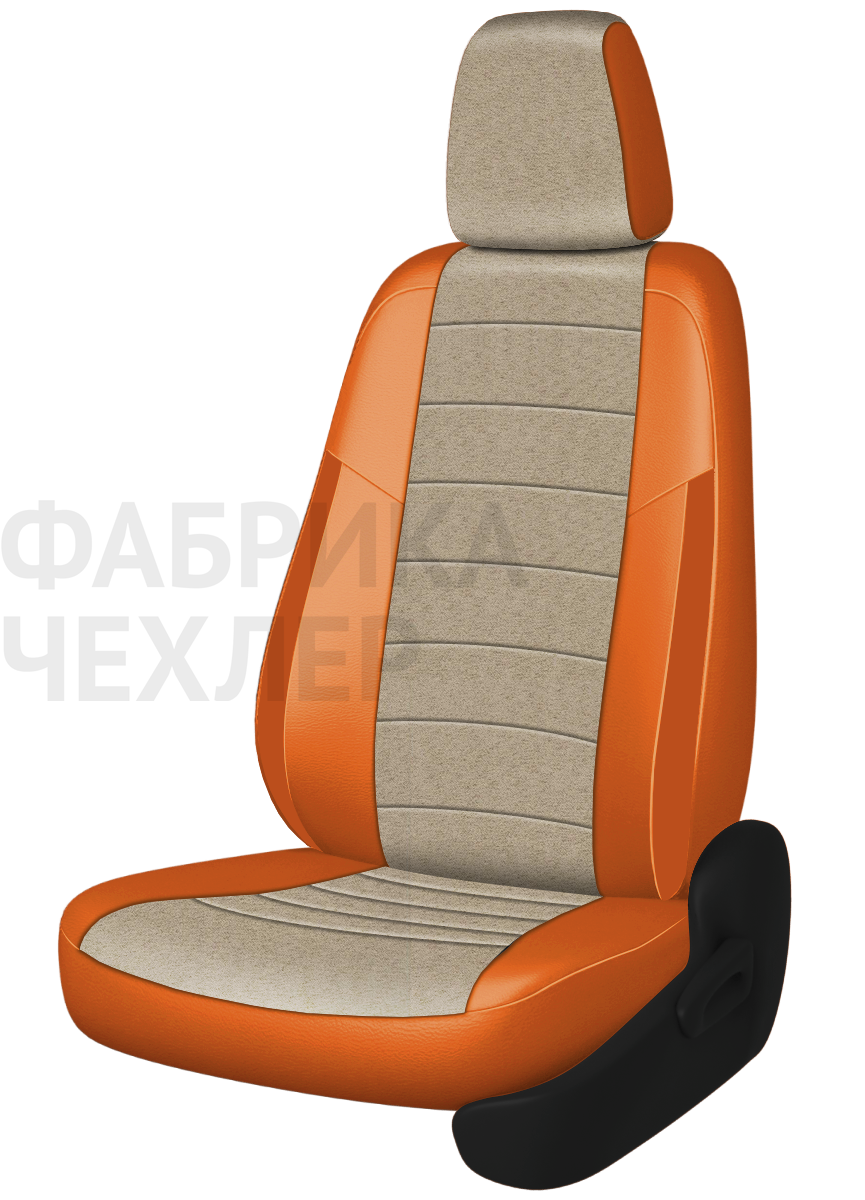 Авточехлы на SKODA SUPERB III  2015-н.в.  B8 седан Задняя спин. 40/60+подлок.(молния), сид. единое, 5 подгол.,2 надкрыльника , во всех сидениях подкол (БЖАОЖ)