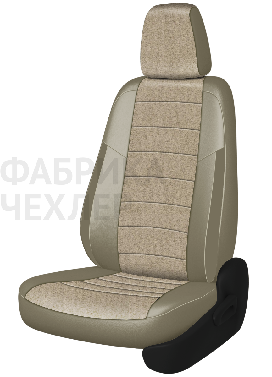 Авточехлы на SKODA SUPERB II  2008-2015  B6 седан Active, Ambition.  Задняя спин. 40/60, сид. единое, зад подлок., 5 подгол. +2 надкрыльника (БЖАПЛ)