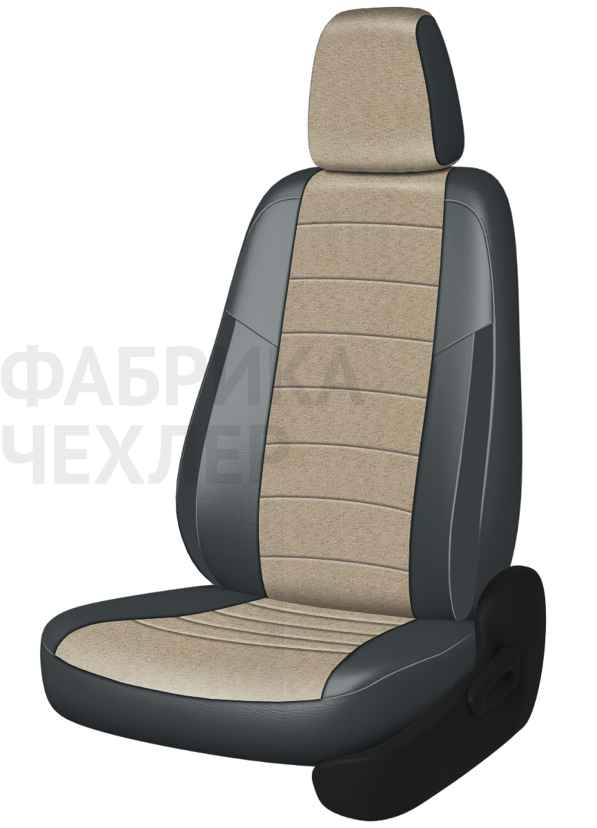 Авточехлы на AUDI A3 8V  2012-н.в. хетчбек, 3-5d Задняя спинка 40/60, сидение единое, 5 подголовников, передний подлокотник. (БЖАСС)