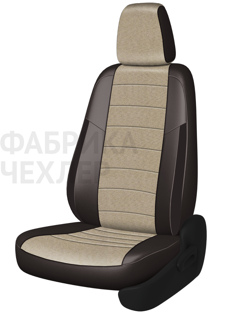 Авточехлы на VOLKSWAGEN PASSAT  CC B 6  2015-н.в. седан Задняя спин.  40/60+подлок(молн),  сид. единое, 5 подгол., 2 надкрыльника, передн. подлок. (БЖАШК)