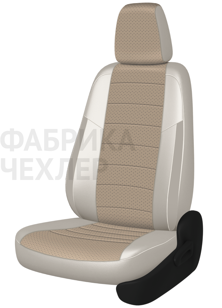Авточехлы на RENAULT GRAND SCENIC II  2003-2010 компактвен Второй ряд три кресла-трансформеры. Столики в передних сидениях, 5-подголовников (БЖПБЛ)