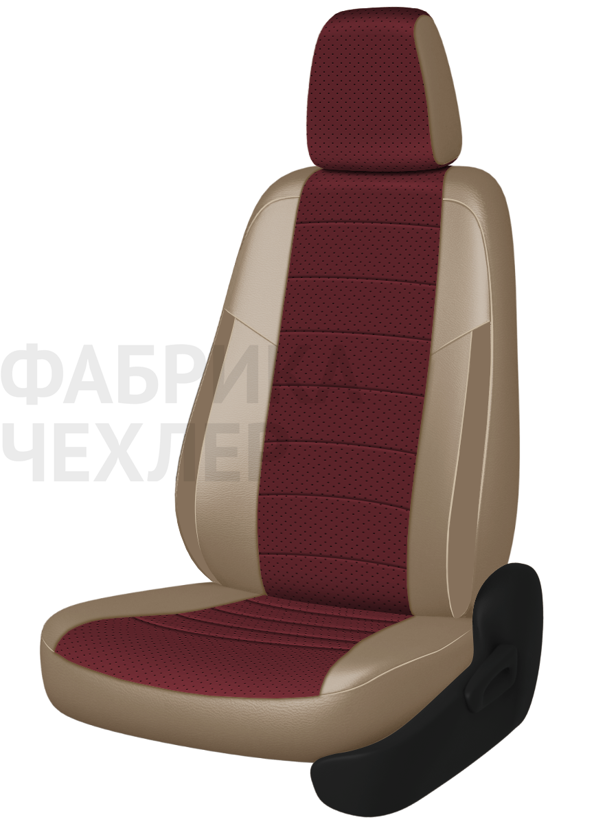 Авточехлы на SKODA SUPERB III  2015-н.в.  B8 седан Задняя спин. 40/60+подлок.(молния), сид. единое, 5 подгол.,2 надкрыльника , во всех сидениях подкол (БРПБЖ)