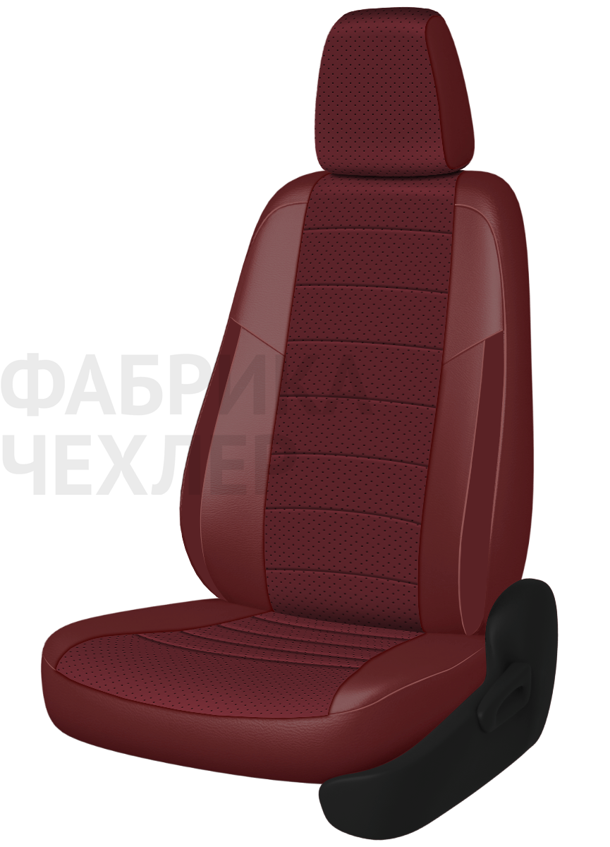 Авточехлы на SKODA SUPERB II  2008-2015  B6 седан Active, Ambition.  Задняя спин. 40/60, сид. единое, зад подлок., 5 подгол. +2 надкрыльника (БРПБР)