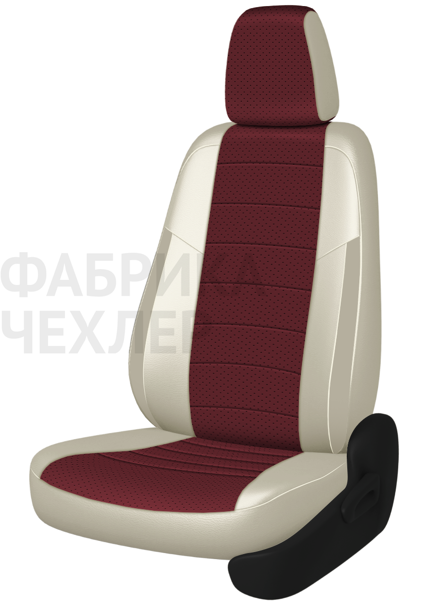 Авточехлы на SKODA SUPERB III  2015-н.в.  B8 седан Задняя спин. 40/60+подлок.(молния), сид. единое, 5 подгол.,2 надкрыльника , во всех сидениях подкол (БРПКМ)