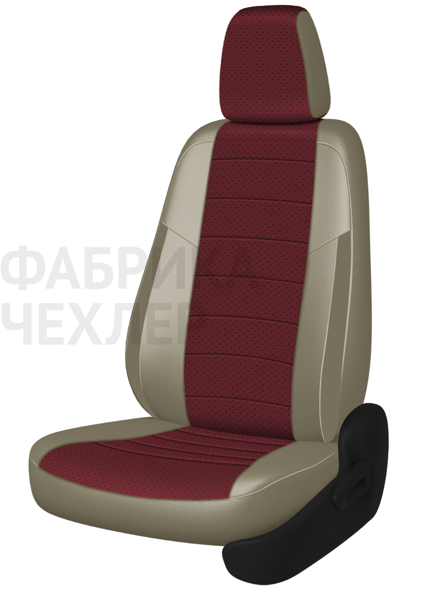 Авточехлы на SKODA SUPERB II  2008-2015  B6 седан Active, Ambition.  Задняя спин. 40/60, сид. единое, зад подлок., 5 подгол. +2 надкрыльника (БРППЛ)