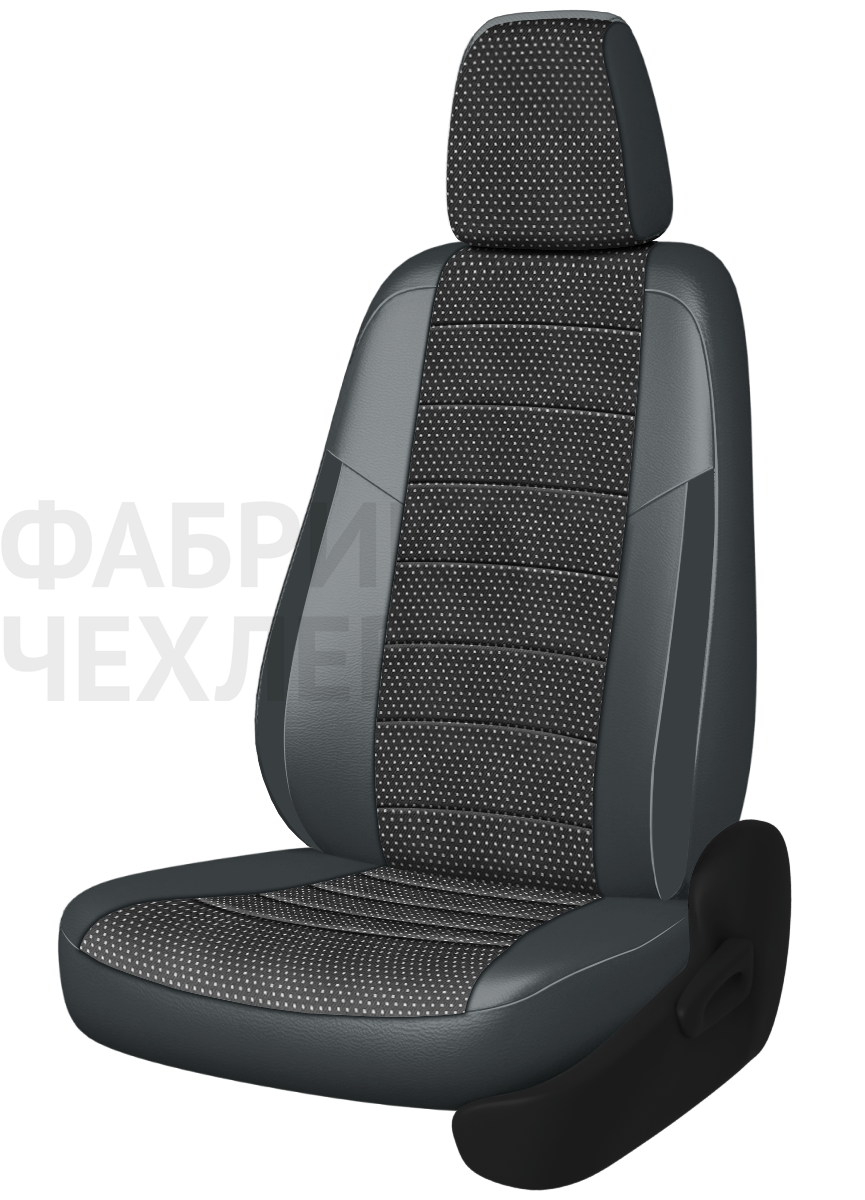 Авточехлы на SKODA SUPERB III  2015-н.в.  B8 седан Задняя спин. 40/60+подлок.(молния), сид. единое, 5 подгол.,2 надкрыльника , во всех сидениях подкол (БТЖСС)