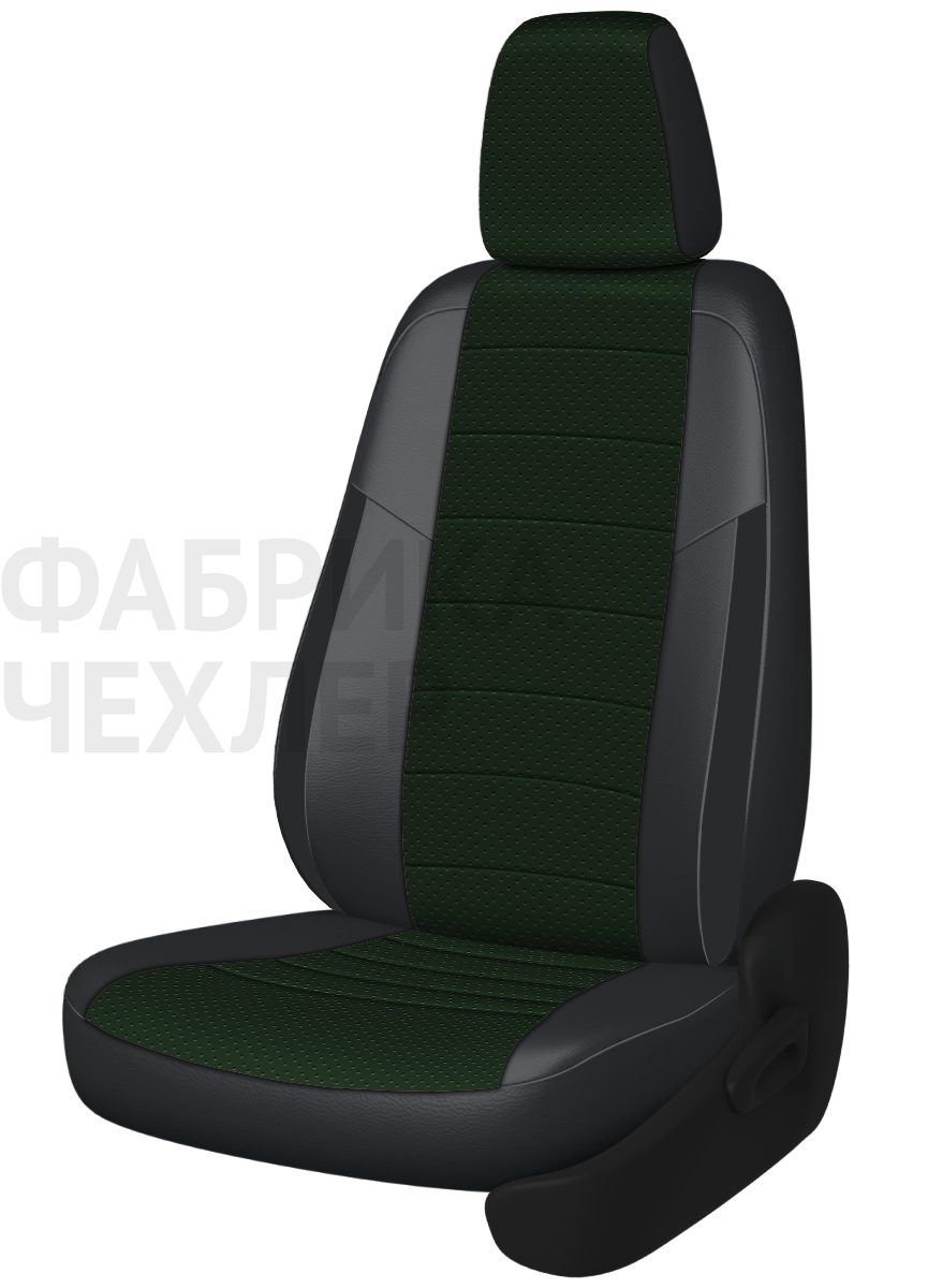 Авточехлы на SKODA SUPERB III  2015-н.в.  B8 седан Задняя спин. 40/60+подлок.(молния), сид. единое, 5 подгол.,2 надкрыльника , во всех сидениях подкол (ЗЛПТС)