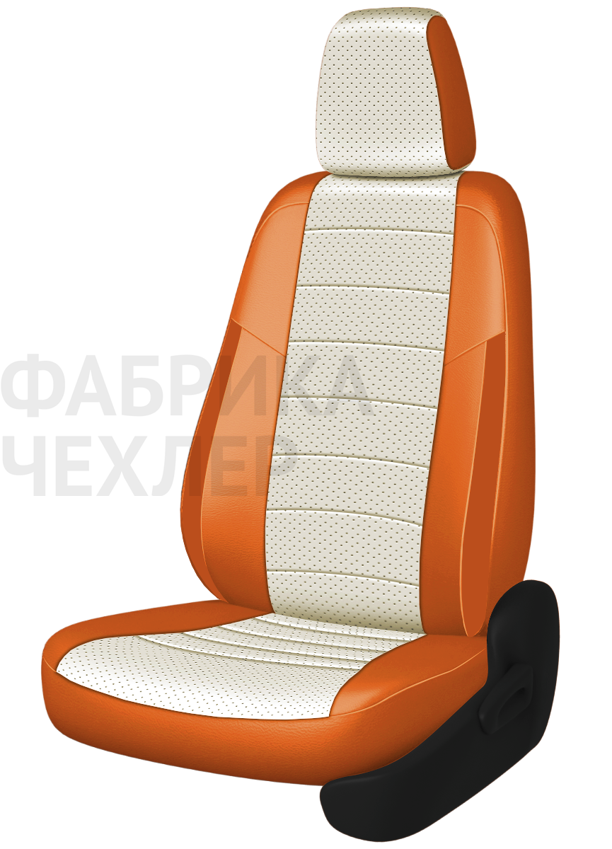 Авточехлы на SKODA SUPERB III  2015-н.в.  B8 седан Задняя спин. 40/60+подлок.(молния), сид. единое, 5 подгол.,2 надкрыльника , во всех сидениях подкол (КМПОЖ)