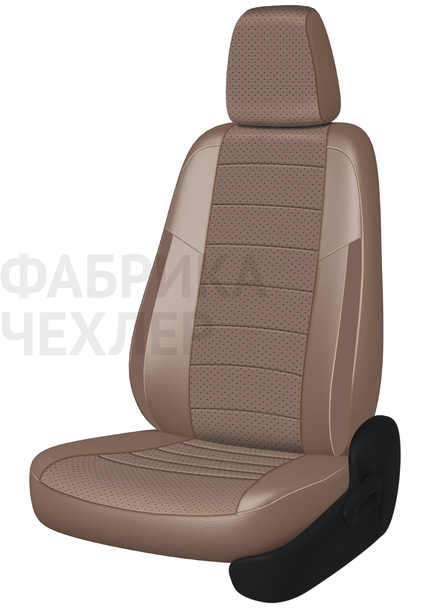 Авточехлы на SKODA SUPERB II  2008-2015  B6 седан Active, Ambition.  Задняя спин. 40/60, сид. единое, зад подлок., 5 подгол. +2 надкрыльника (КППКП)