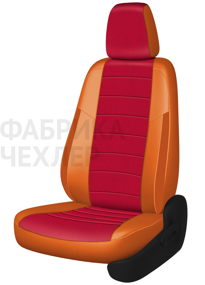 Авточехлы на SKODA SUPERB III  2015-н.в.  B8 седан Задняя спин. 40/60+подлок.(молния), сид. единое, 5 подгол.,2 надкрыльника , во всех сидениях подкол (КРАОЖ)