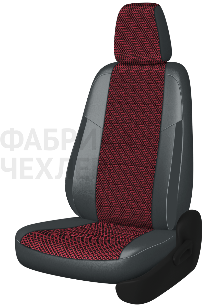 Авточехлы на SKODA SUPERB III  2015-н.в.  B8 седан Задняя спин. 40/60+подлок.(молния), сид. единое, 5 подгол.,2 надкрыльника , во всех сидениях подкол (КРЖСС)