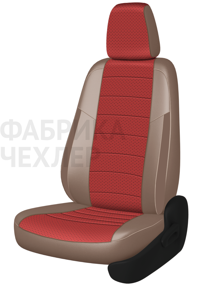 Авточехлы на SKODA SUPERB III  2015-н.в.  B8 седан Задняя спин. 40/60+подлок.(молния), сид. единое, 5 подгол.,2 надкрыльника , во всех сидениях подкол (КРПКП)