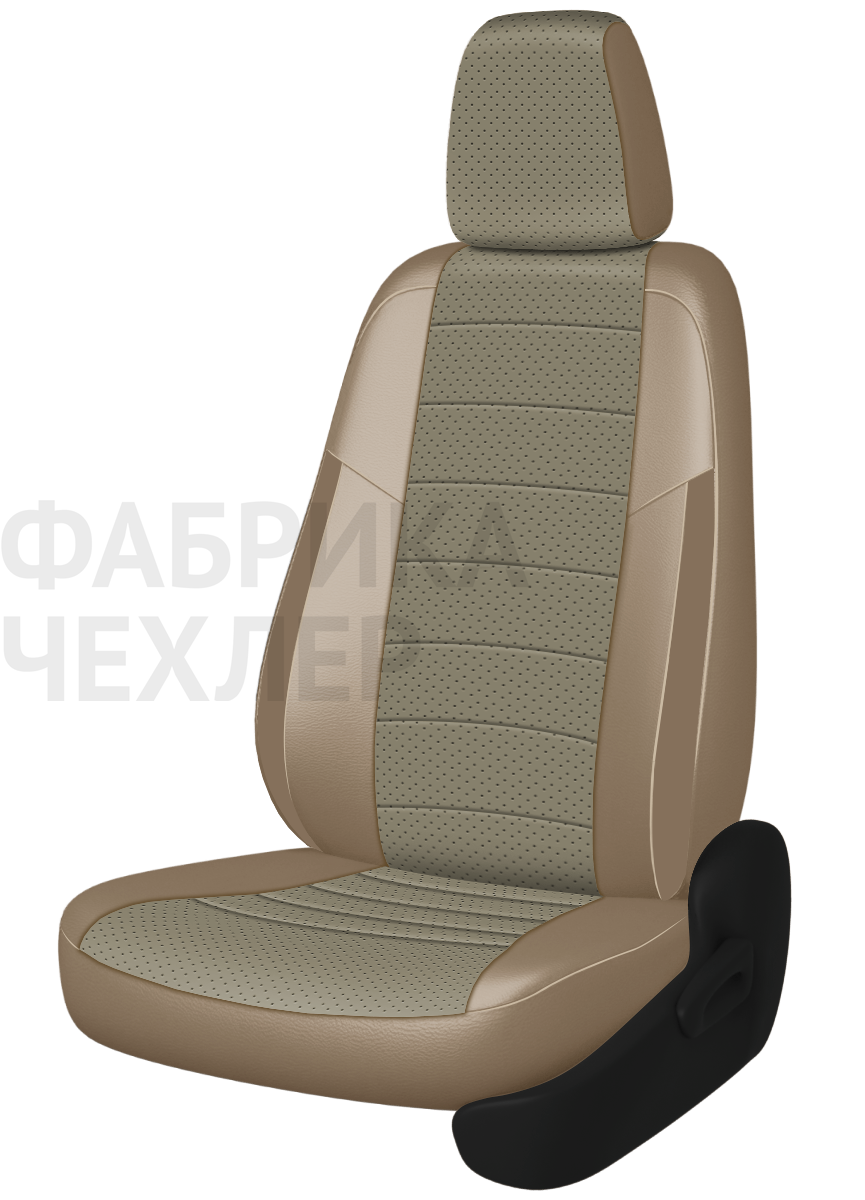 Авточехлы на SKODA SUPERB III  2015-н.в.  B8 седан Задняя спин. 40/60+подлок.(молния), сид. единое, 5 подгол.,2 надкрыльника , во всех сидениях подкол (ПЛПБЖ)
