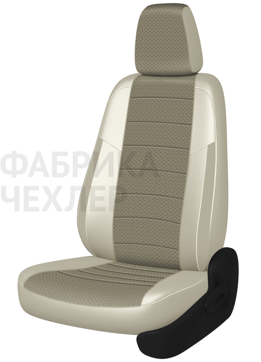 Авточехлы на SKODA SUPERB II  2008-2015  B6 седан Active, Ambition.  Задняя спин. 40/60, сид. единое, зад подлок., 5 подгол. +2 надкрыльника (ПЛПКМ)