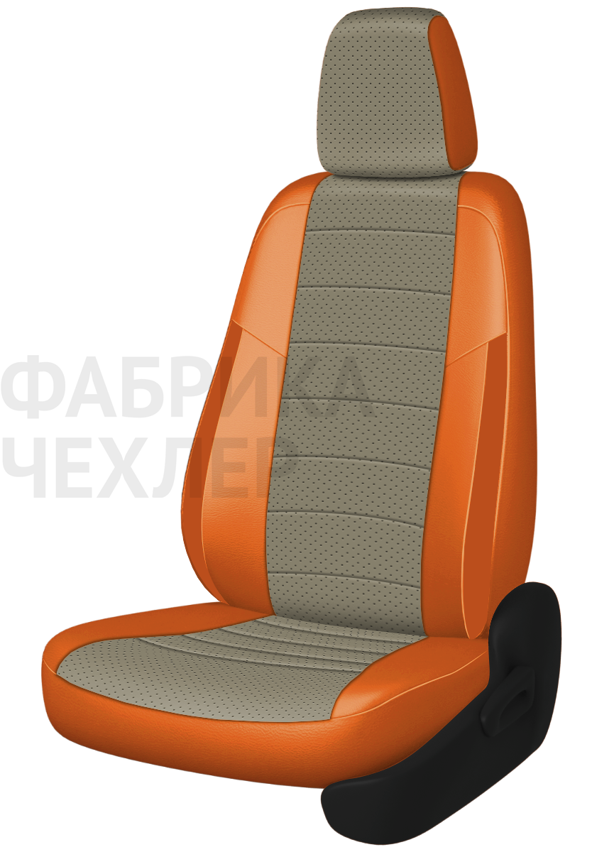 Авточехлы на SKODA SUPERB II  2008-2015  B6 седан Active, Ambition.  Задняя спин. 40/60, сид. единое, зад подлок., 5 подгол. +2 надкрыльника (ПЛПОЖ)