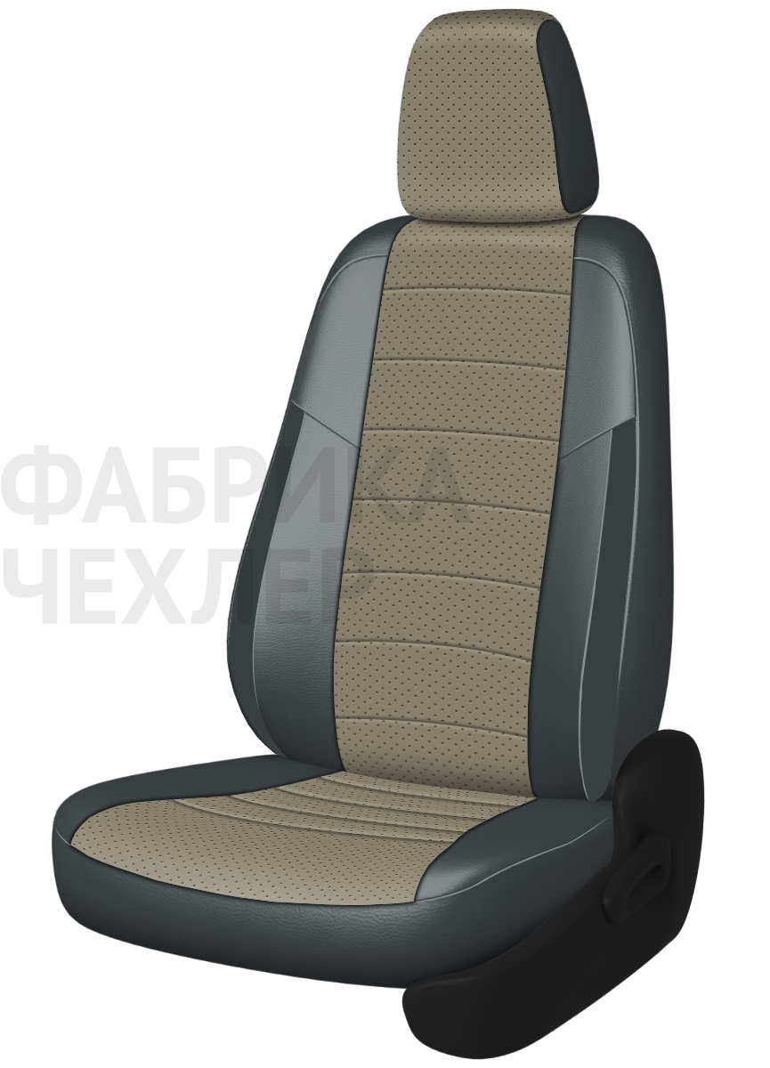 Авточехлы на SKODA SUPERB III  2015-н.в.  B8 седан Задняя спин. 40/60+подлок.(молния), сид. единое, 5 подгол.,2 надкрыльника , во всех сидениях подкол (ПЛПСС)