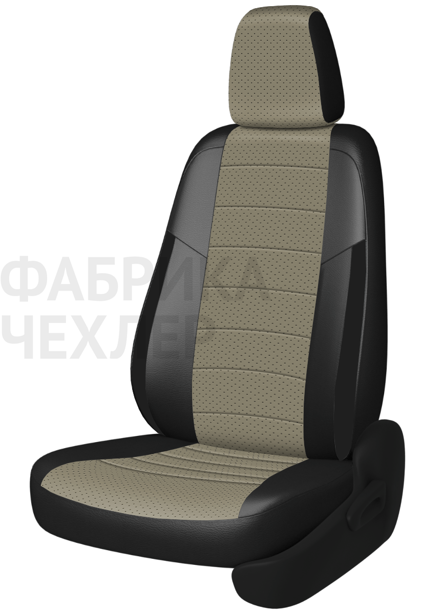 Авточехлы на SKODA SUPERB II  2008-2015  B6 седан Active, Ambition.  Задняя спин. 40/60, сид. единое, зад подлок., 5 подгол. +2 надкрыльника (ПЛПЧР)