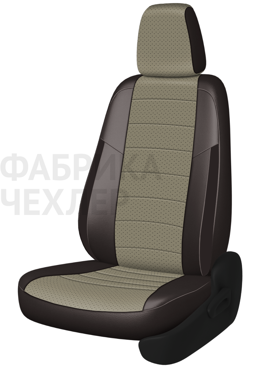 Авточехлы на SKODA SUPERB III  2015-н.в.  B8 седан Задняя спин. 40/60+подлок.(молния), сид. единое, 5 подгол.,2 надкрыльника , во всех сидениях подкол (ПЛПШК)
