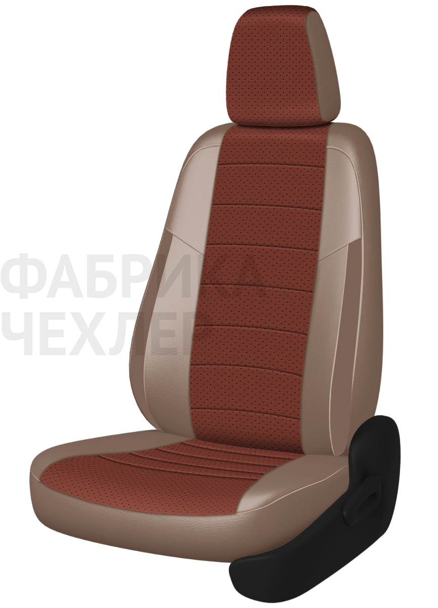 Авточехлы на SKODA SUPERB II  2008-2015  B6 седан Active, Ambition.  Задняя спин. 40/60, сид. единое, зад подлок., 5 подгол. +2 надкрыльника (ПРПКП)