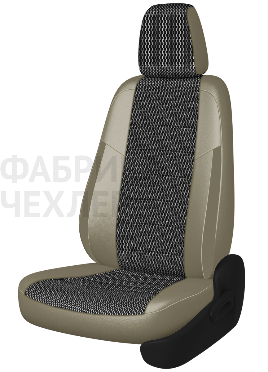 Авточехлы на SKODA SUPERB II  2008-2015  B6 седан Active, Ambition.  Задняя спин. 40/60, сид. единое, зад подлок., 5 подгол. +2 надкрыльника (РЛЖПЛ)