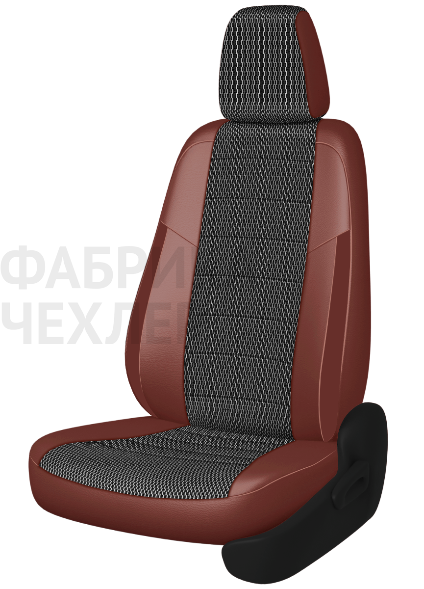 Авточехлы на SKODA SUPERB II  2008-2015  B6 седан Active, Ambition.  Задняя спин. 40/60, сид. единое, зад подлок., 5 подгол. +2 надкрыльника (РЛЖПР)