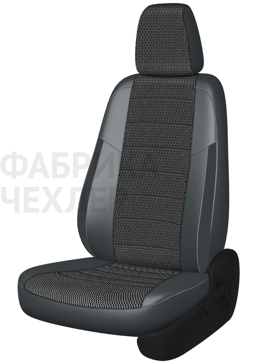 Авточехлы на SKODA SUPERB II  2008-2015  B6 седан Active, Ambition.  Задняя спин. 40/60, сид. единое, зад подлок., 5 подгол. +2 надкрыльника (РЛЖСС)