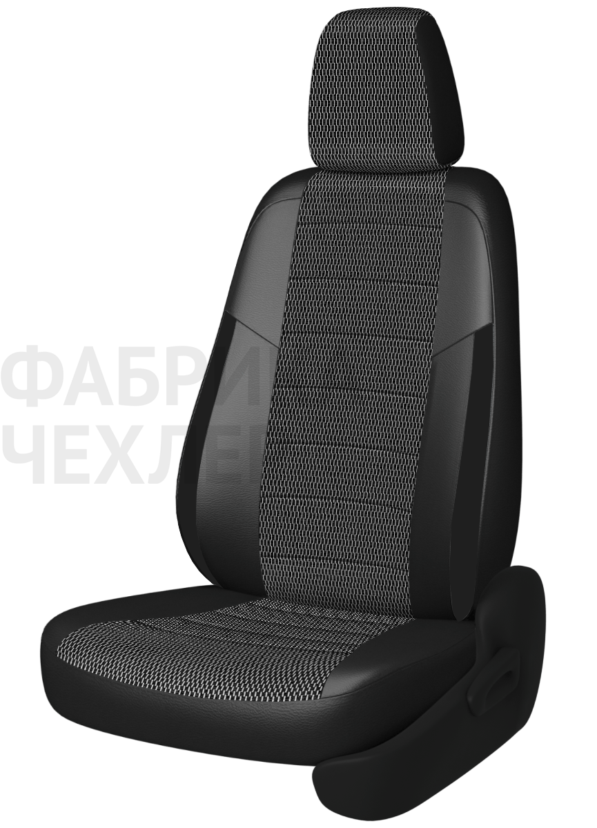 Авточехлы на SKODA SUPERB III  2015-н.в.  B8 седан Задняя спин. 40/60+подлок.(молния), сид. единое, 5 подгол.,2 надкрыльника , во всех сидениях подкол (РЛЖЧР)