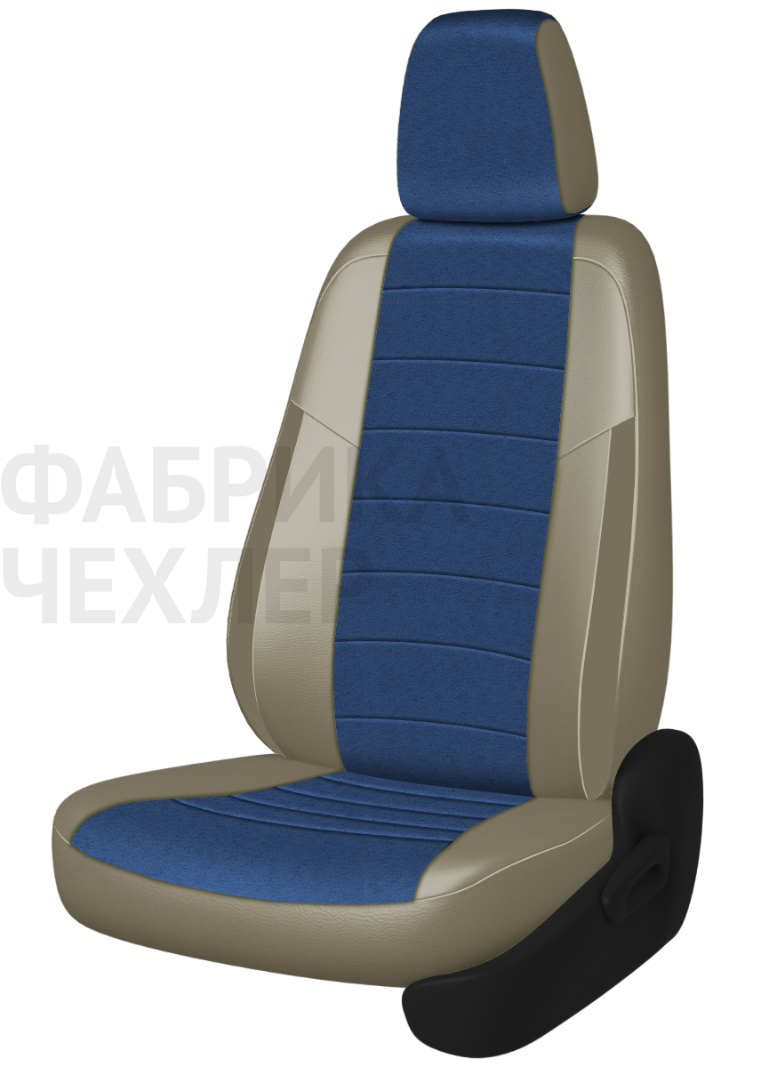 Авточехлы на SKODA SUPERB III  2015-н.в.  B8 седан Задняя спин. 40/60+подлок.(молния), сид. единое, 5 подгол.,2 надкрыльника , во всех сидениях подкол (СНАПЛ)