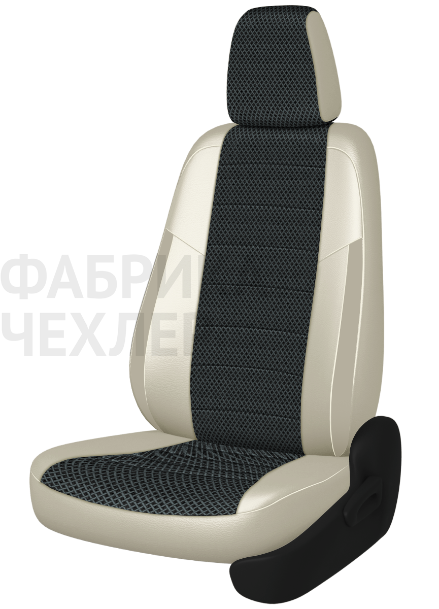 Авточехлы на SKODA SUPERB III  2015-н.в.  B8 седан Задняя спин. 40/60+подлок.(молния), сид. единое, 5 подгол.,2 надкрыльника , во всех сидениях подкол (СРЖКМ)