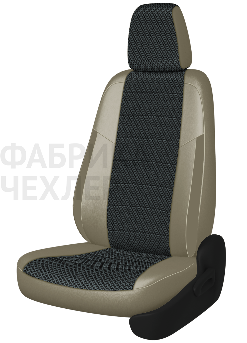 Авточехлы на SKODA SUPERB II  2008-2015  B6 седан Active, Ambition.  Задняя спин. 40/60, сид. единое, зад подлок., 5 подгол. +2 надкрыльника (СРЖПЛ)