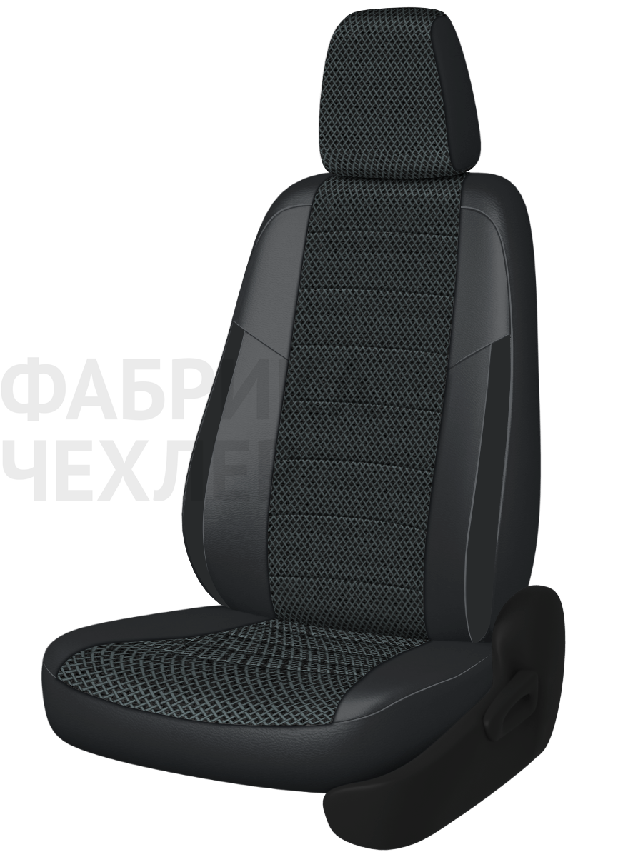 Авточехлы на SKODA SUPERB III  2015-н.в.  B8 седан Задняя спин. 40/60+подлок.(молния), сид. единое, 5 подгол.,2 надкрыльника , во всех сидениях подкол (СРЖТС)