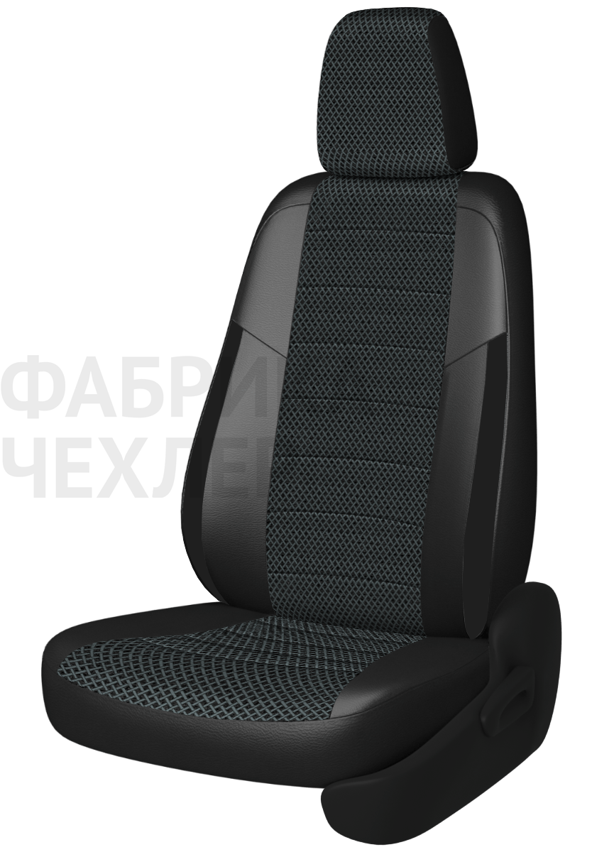 Авточехлы на SKODA SUPERB III  2015-н.в.  B8 седан Задняя спин. 40/60+подлок.(молния), сид. единое, 5 подгол.,2 надкрыльника , во всех сидениях подкол (СРЖЧР)
