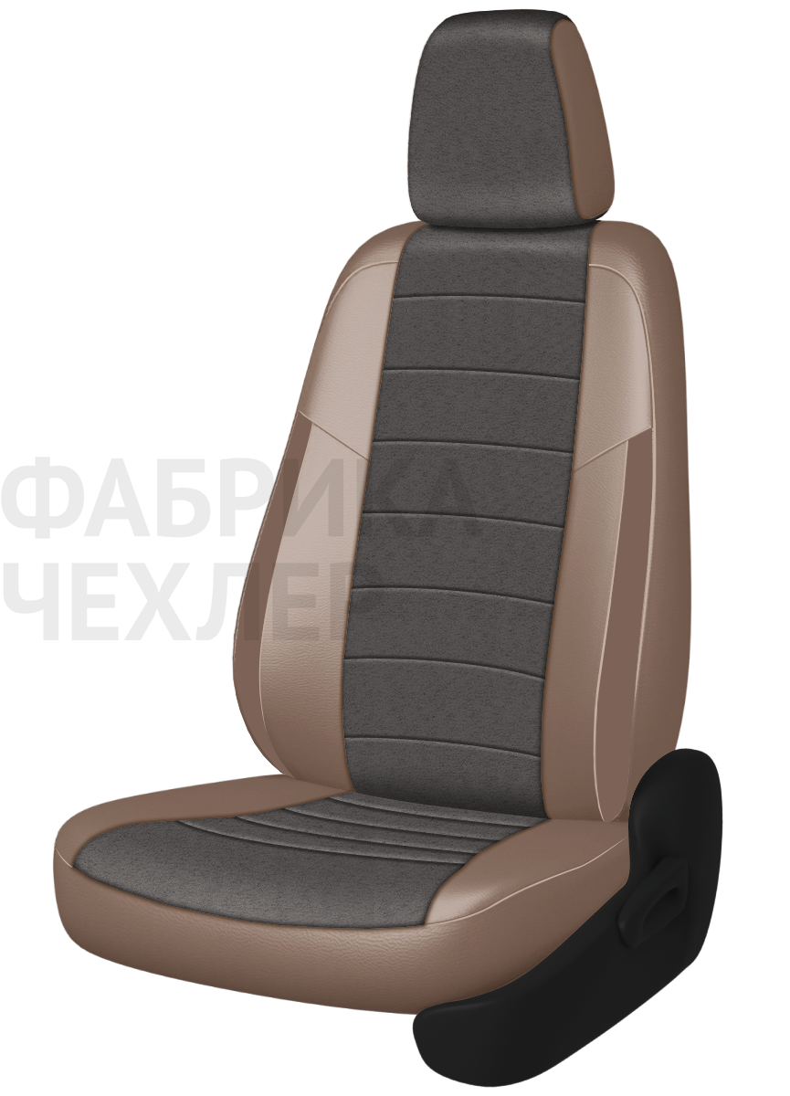 Авточехлы на SKODA SUPERB II  2008-2015  B6 седан Active, Ambition.  Задняя спин. 40/60, сид. единое, зад подлок., 5 подгол. +2 надкрыльника (ССАКП)