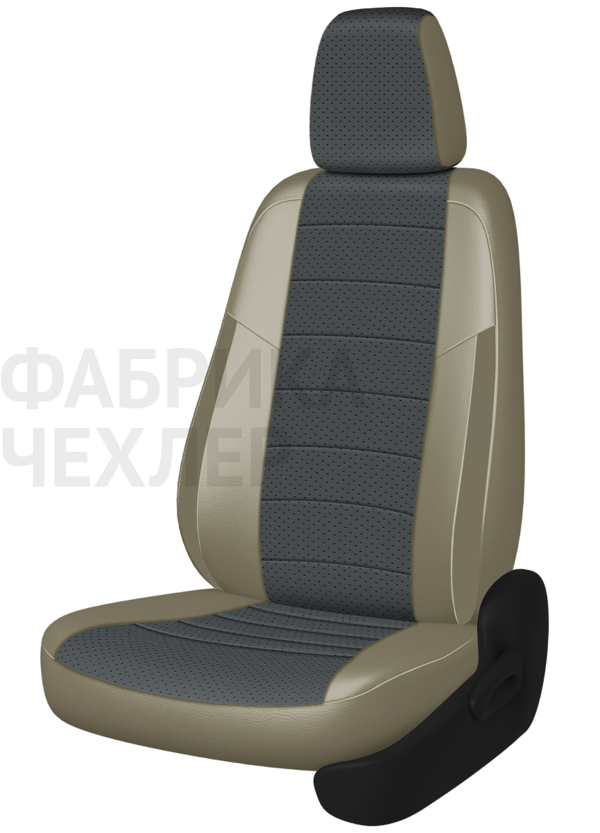 Авточехлы на SKODA SUPERB II  2008-2015  B6 седан Active, Ambition.  Задняя спин. 40/60, сид. единое, зад подлок., 5 подгол. +2 надкрыльника (ССППЛ)