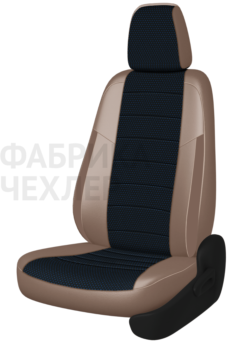 Авточехлы на SKODA SUPERB II  2008-2015  B6 седан Active, Ambition.  Задняя спин. 40/60, сид. единое, зад подлок., 5 подгол. +2 надкрыльника (СТЖКП)