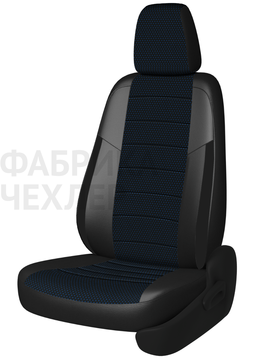 Авточехлы на SKODA SUPERB II  2008-2015  B6 седан Active, Ambition.  Задняя спин. 40/60, сид. единое, зад подлок., 5 подгол. +2 надкрыльника (СТЖЧР)