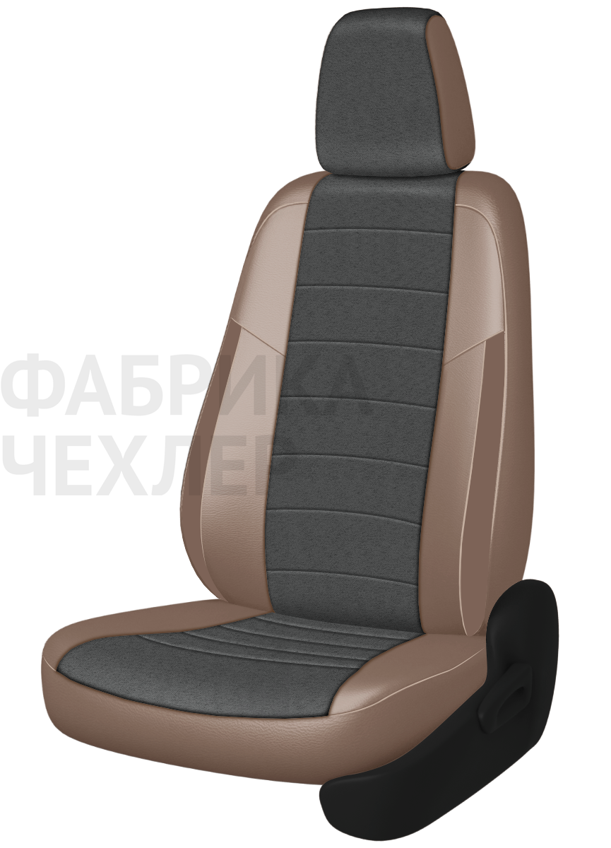 Авточехлы на SKODA SUPERB III  2015-н.в.  B8 седан Задняя спин. 40/60+подлок.(молния), сид. единое, 5 подгол.,2 надкрыльника , во всех сидениях подкол (ТСАКП)