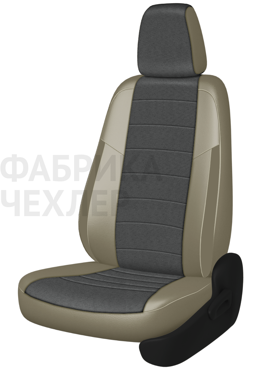 Авточехлы на SKODA SUPERB III  2015-н.в.  B8 седан Задняя спин. 40/60+подлок.(молния), сид. единое, 5 подгол.,2 надкрыльника , во всех сидениях подкол (ТСАПЛ)