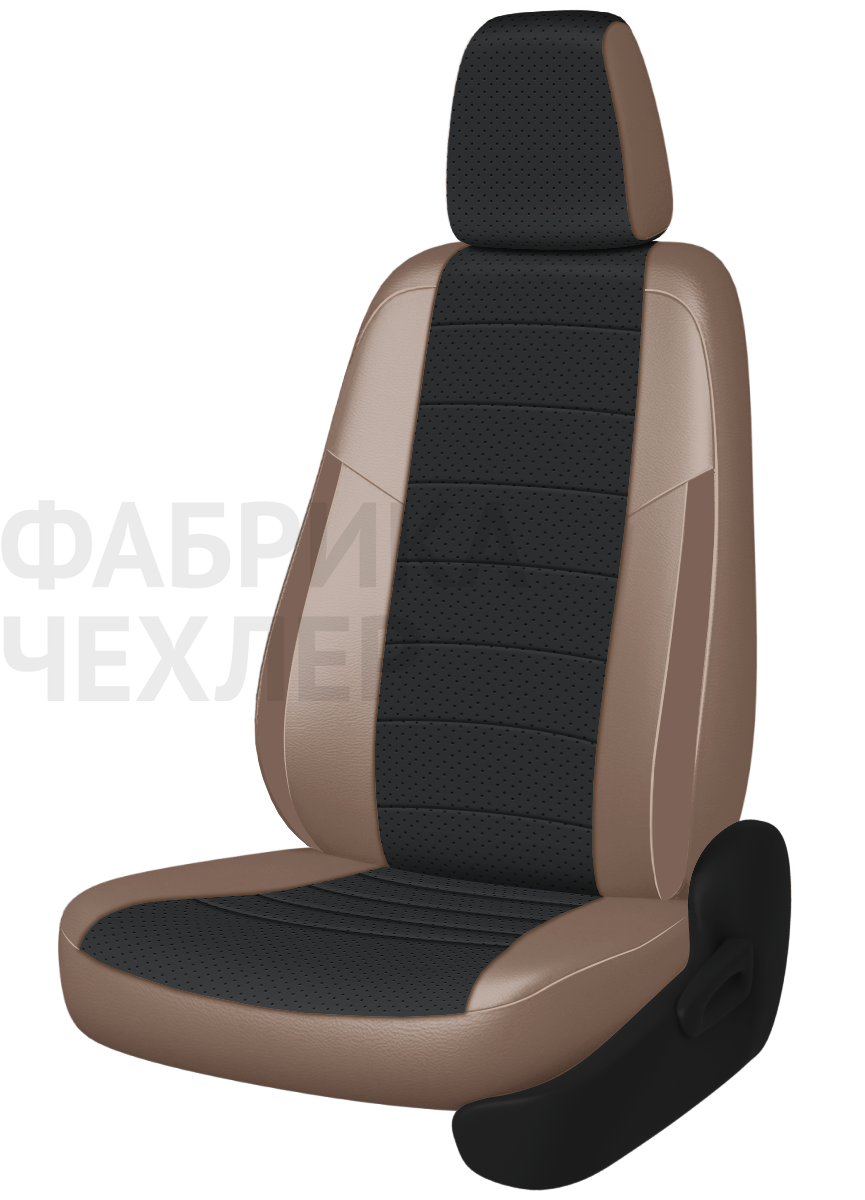 Авточехлы на SKODA SUPERB II  2008-2015  B6 седан Active, Ambition.  Задняя спин. 40/60, сид. единое, зад подлок., 5 подгол. +2 надкрыльника (ТСПКП)