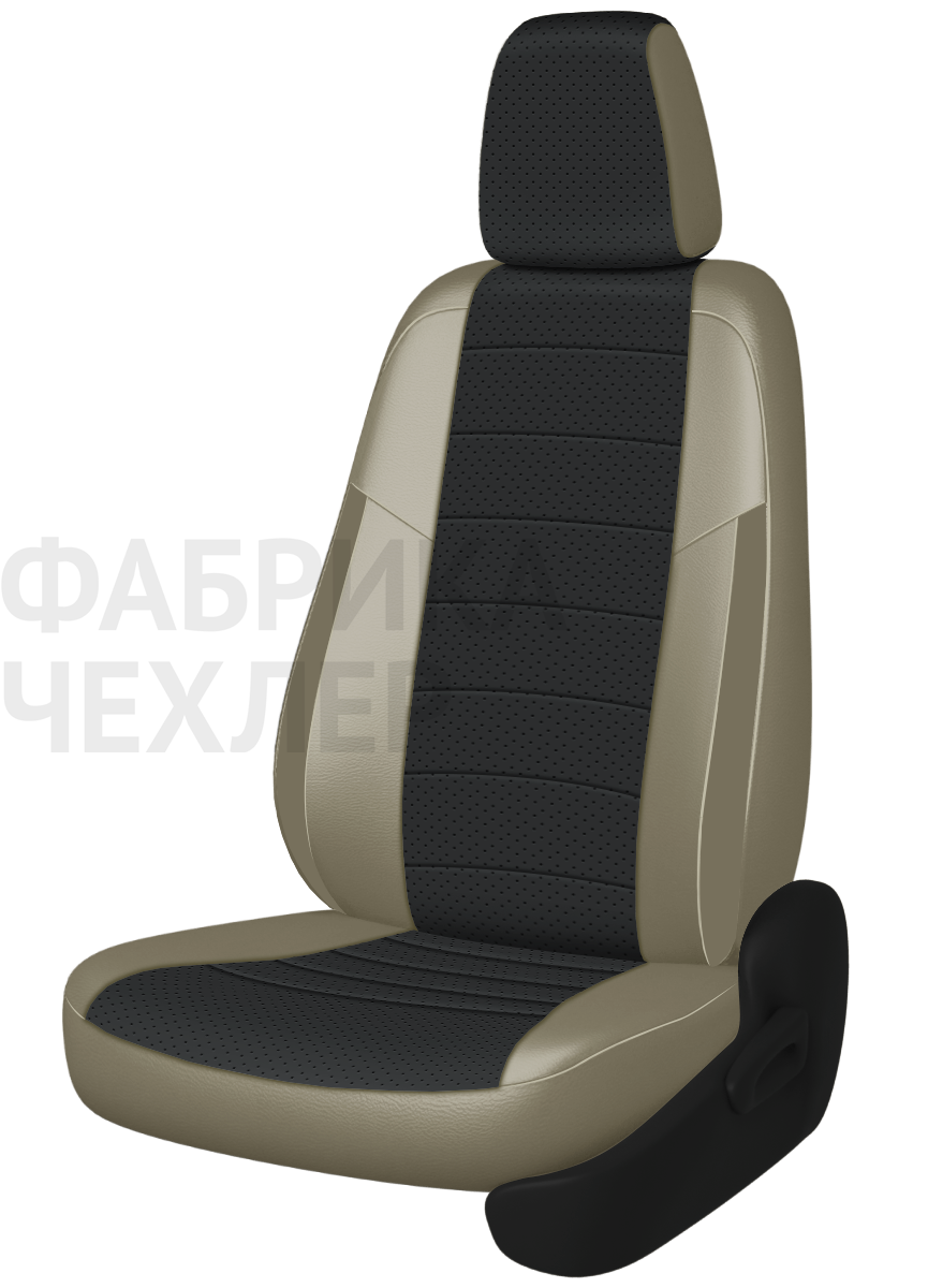 Авточехлы на SKODA SUPERB II  2008-2015  B6 седан Active, Ambition.  Задняя спин. 40/60, сид. единое, зад подлок., 5 подгол. +2 надкрыльника (ТСППЛ)