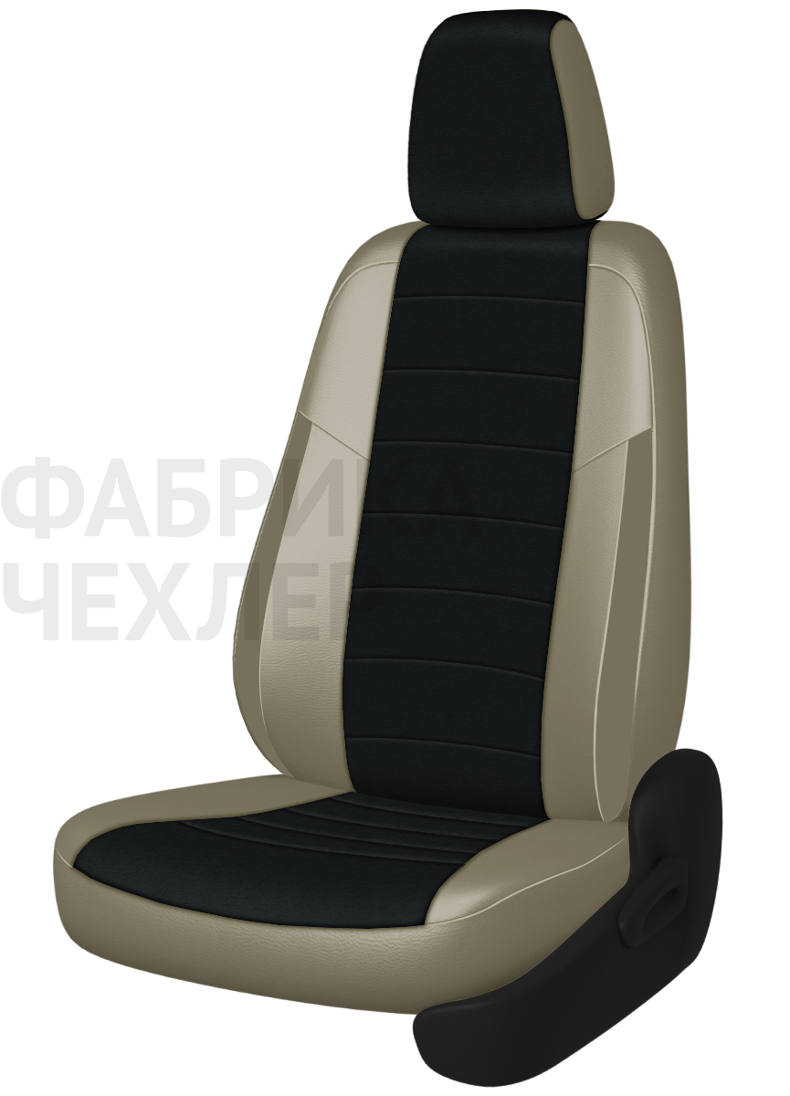 Авточехлы на SKODA SUPERB III  2015-н.в.  B8 седан Задняя спин. 40/60+подлок.(молния), сид. единое, 5 подгол.,2 надкрыльника , во всех сидениях подкол (ЧРАПЛ)