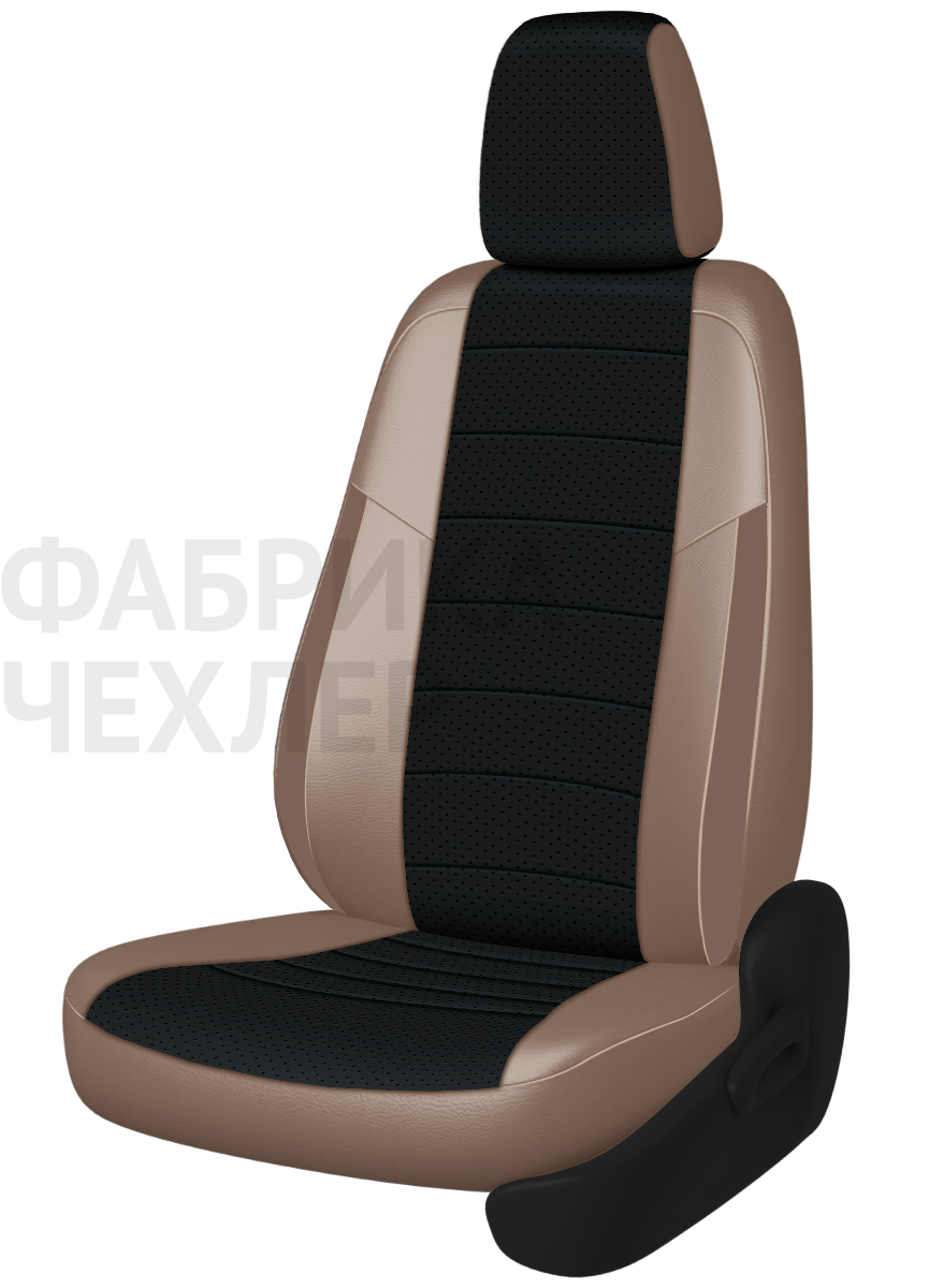 Авточехлы на SKODA SUPERB III  2015-н.в.  B8 седан Задняя спин. 40/60+подлок.(молния), сид. единое, 5 подгол.,2 надкрыльника , во всех сидениях подкол (ЧРПКП)