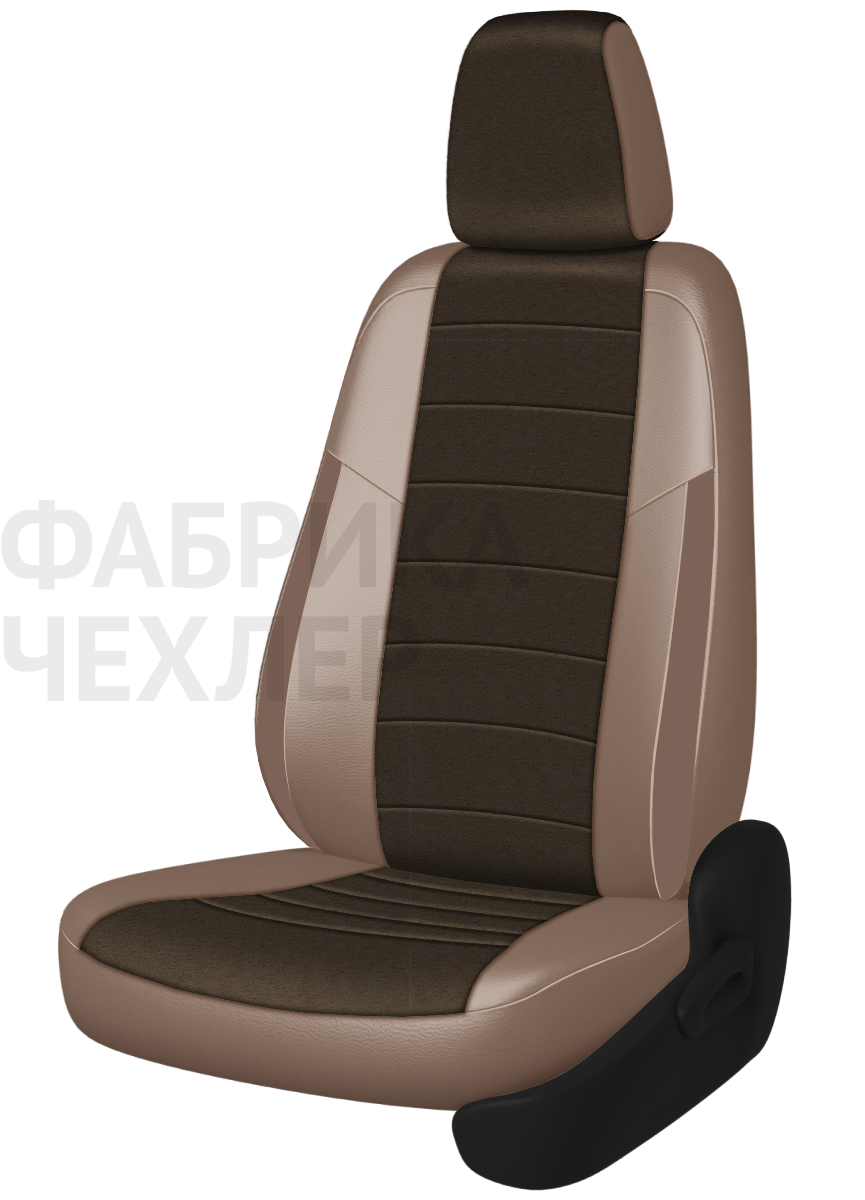 Авточехлы на SKODA SUPERB II  2008-2015  B6 седан Active, Ambition.  Задняя спин. 40/60, сид. единое, зад подлок., 5 подгол. +2 надкрыльника (ШКАКП)