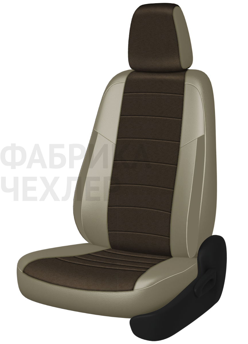 Авточехлы на SKODA SUPERB III  2015-н.в.  B8 седан Задняя спин. 40/60+подлок.(молния), сид. единое, 5 подгол.,2 надкрыльника , во всех сидениях подкол (ШКАПЛ)