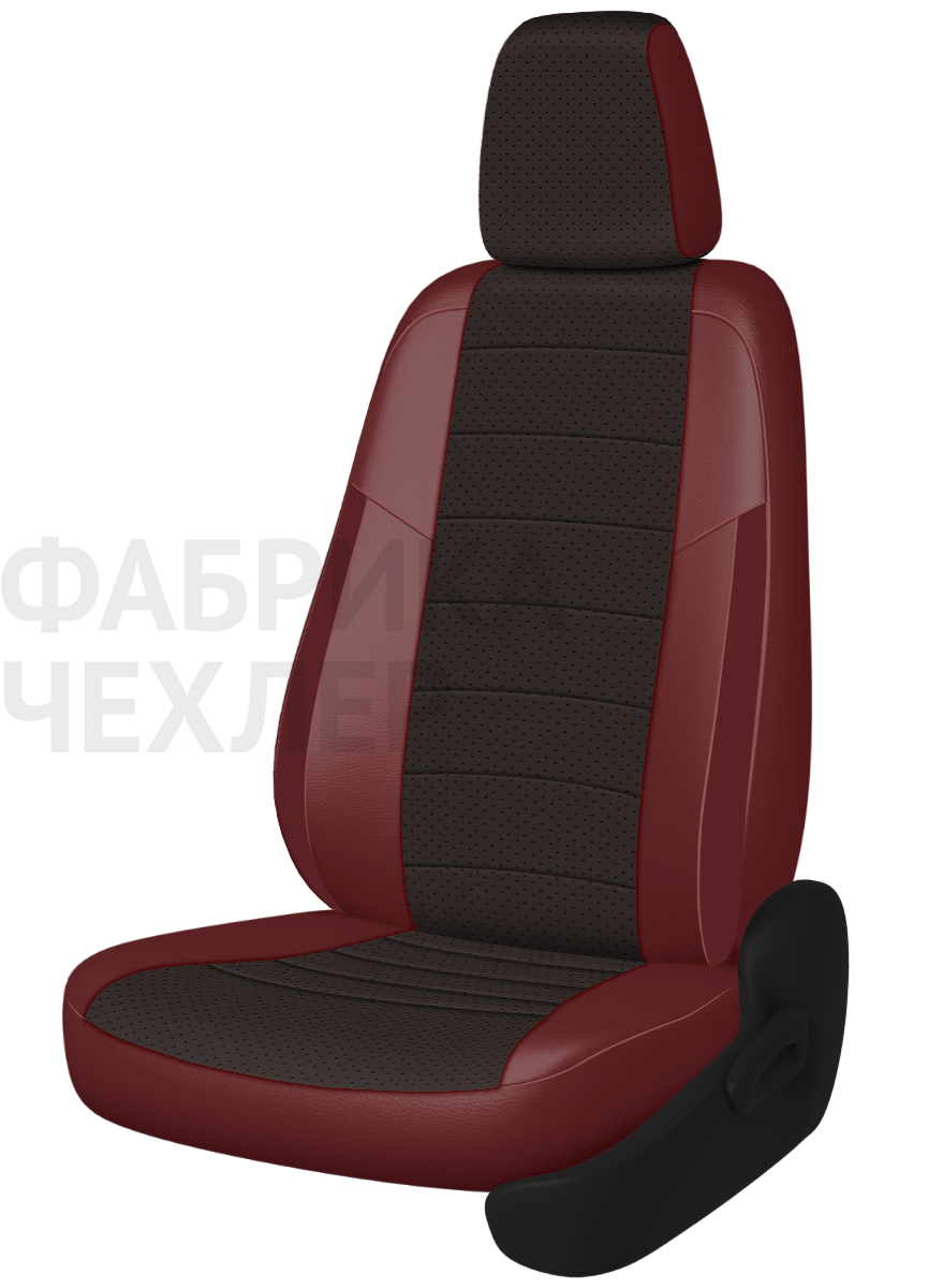 Авточехлы на SKODA SUPERB II  2008-2015  B6 седан Active, Ambition.  Задняя спин. 40/60, сид. единое, зад подлок., 5 подгол. +2 надкрыльника (ШКПБР)