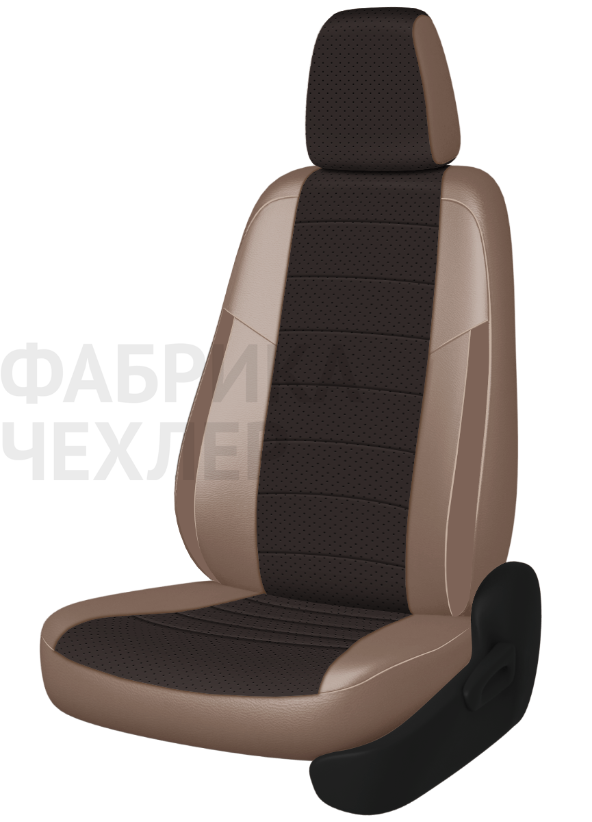 Авточехлы на SKODA SUPERB II  2008-2015  B6 седан Active, Ambition.  Задняя спин. 40/60, сид. единое, зад подлок., 5 подгол. +2 надкрыльника (ШКПКП)