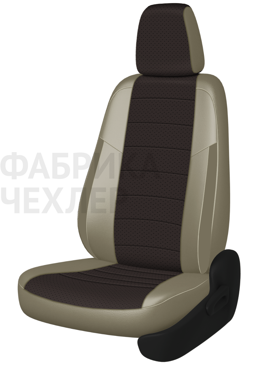Авточехлы на SKODA SUPERB II  2008-2015  B6 седан Active, Ambition.  Задняя спин. 40/60, сид. единое, зад подлок., 5 подгол. +2 надкрыльника (ШКППЛ)