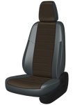 Авточехлы на KIA CERATO IV 2018-н.в. седан Задняя спин. 40/60,сид. единое, задн. подлок.-молния,передние сидения с подколенными выступами, 5-подгол.. (ШКАСС)