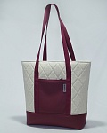 Сумка-шоппер Chehler Бело-бордовая